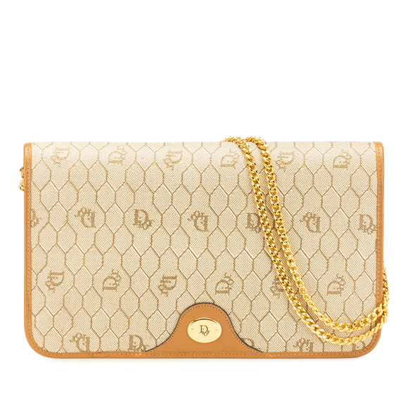 Coated Canvas Crossbody Bag Dior Honeycomb Bag Pre-Loved Dior